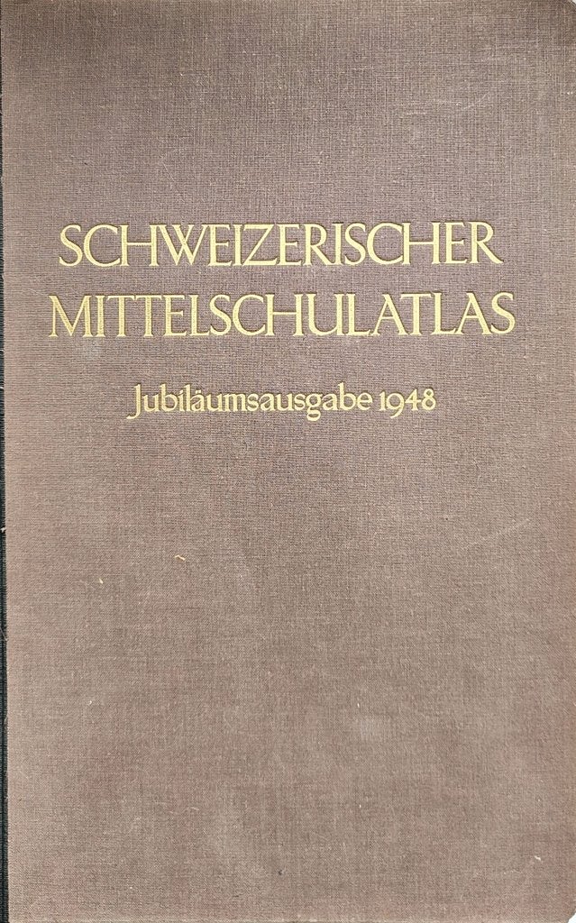 Schweizerischer Mittelschulatlas 1948 jubuliem uitgave !!, Ophalen of Verzenden