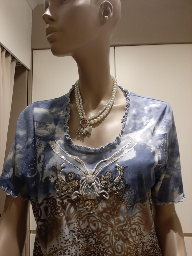 Geklede T Shirt Mayerline, Kleding | Dames, T-shirts, Ophalen of Verzenden, Maat 42/44 (L)