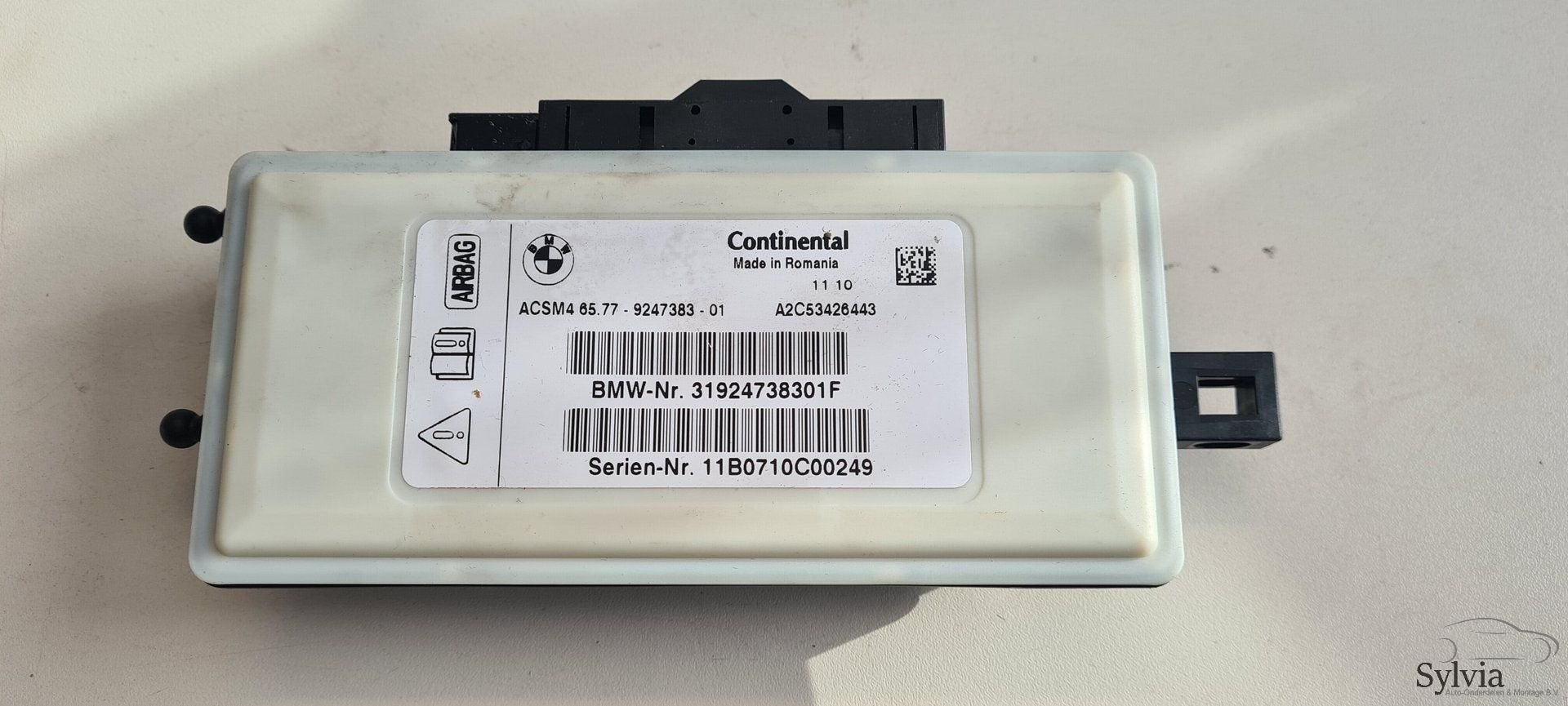 Airbag module BMW 6 / X3 serie F12 F13 F25 65779247383 92473, -, Utilisé, -, -