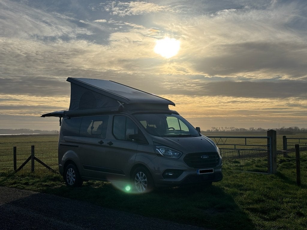 Ford Nugget kampeerbus, Caravans en Kamperen, Mobilhomes, Automaat, Chemisch toilet, Luifel, Ford