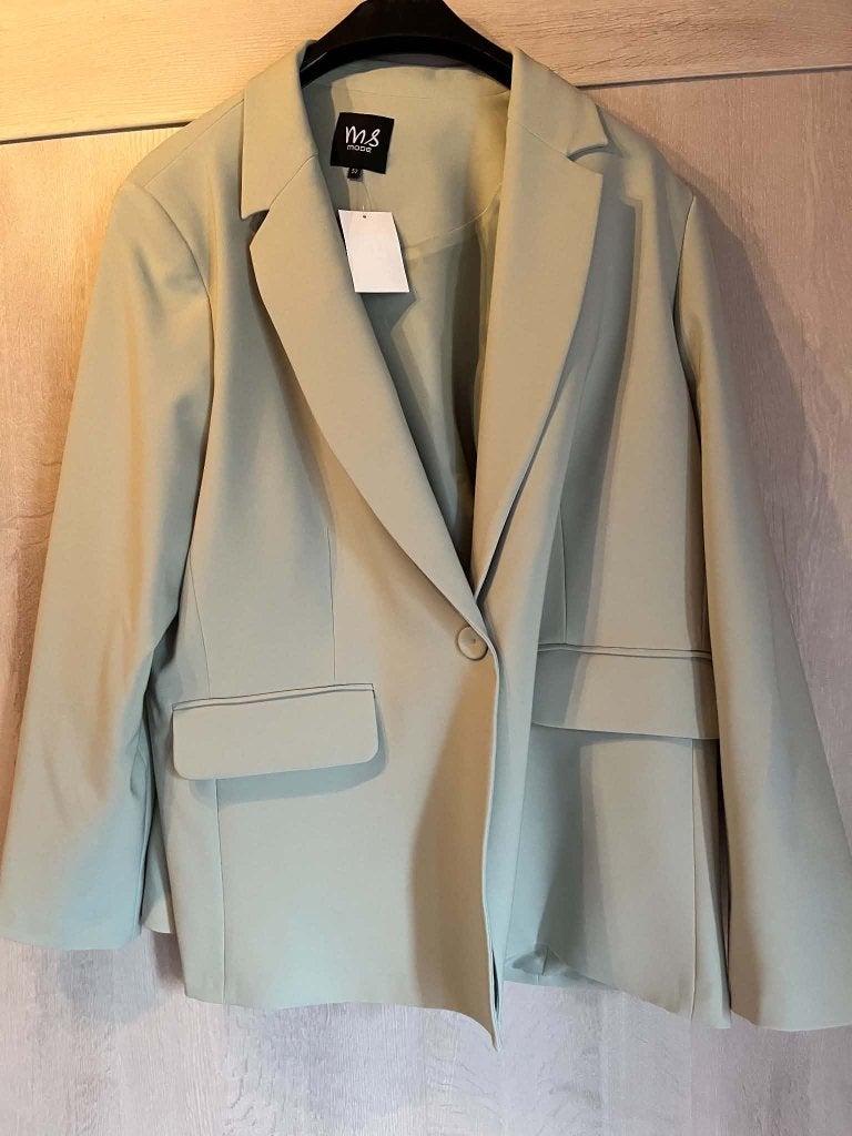 nieuwe blazer groen msmode maat 52, Vêtements | Femmes, Grandes tailles, Neuf, Veste ou Manteau, Enlèvement ou Envoi, Vert
