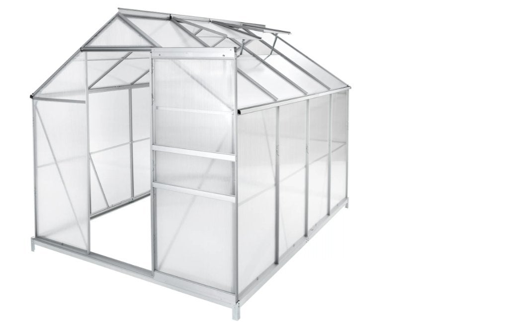 Broeikas van polycarbonaat 2m50x1m85x1m95 aluminium, Tuin en Terras, Kassen, Nieuw, Kweekkas, Aluminium, Polycarbonaat, Verzenden