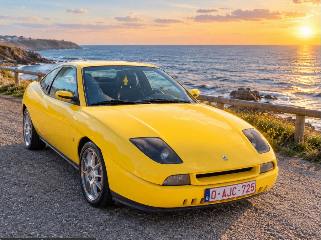 Fiat Coupé 16V, Auto's, Voorwielaandrijving, 4 zetels, Zwart, 4 cilinders