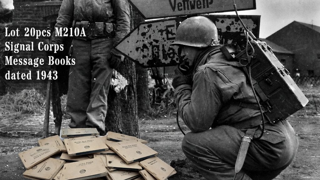 US WWII Lot 20 M210A Signal Corps Message Books | 1943 Radio, Verzamelen, Militaria | Tweede Wereldoorlog, Verzenden, Landmacht