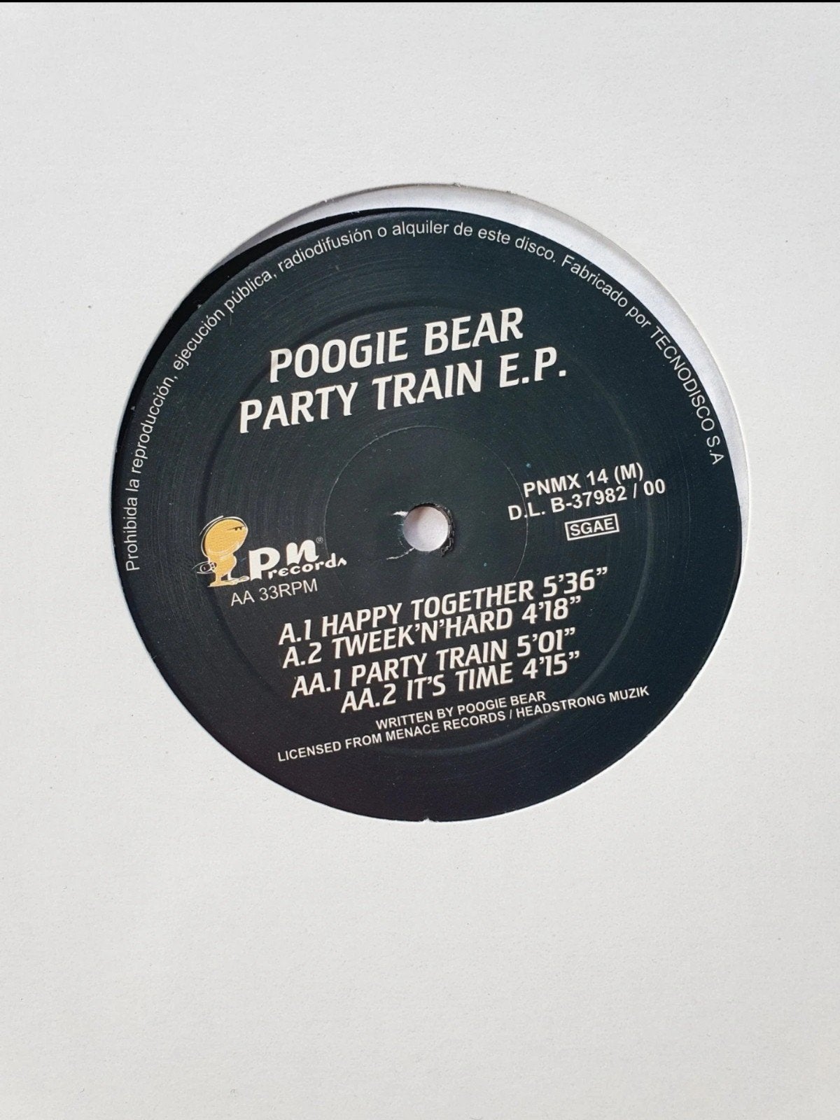 Poogie Bear – Party Train E.P., EP, Enlèvement ou Envoi, Hardcore, EP