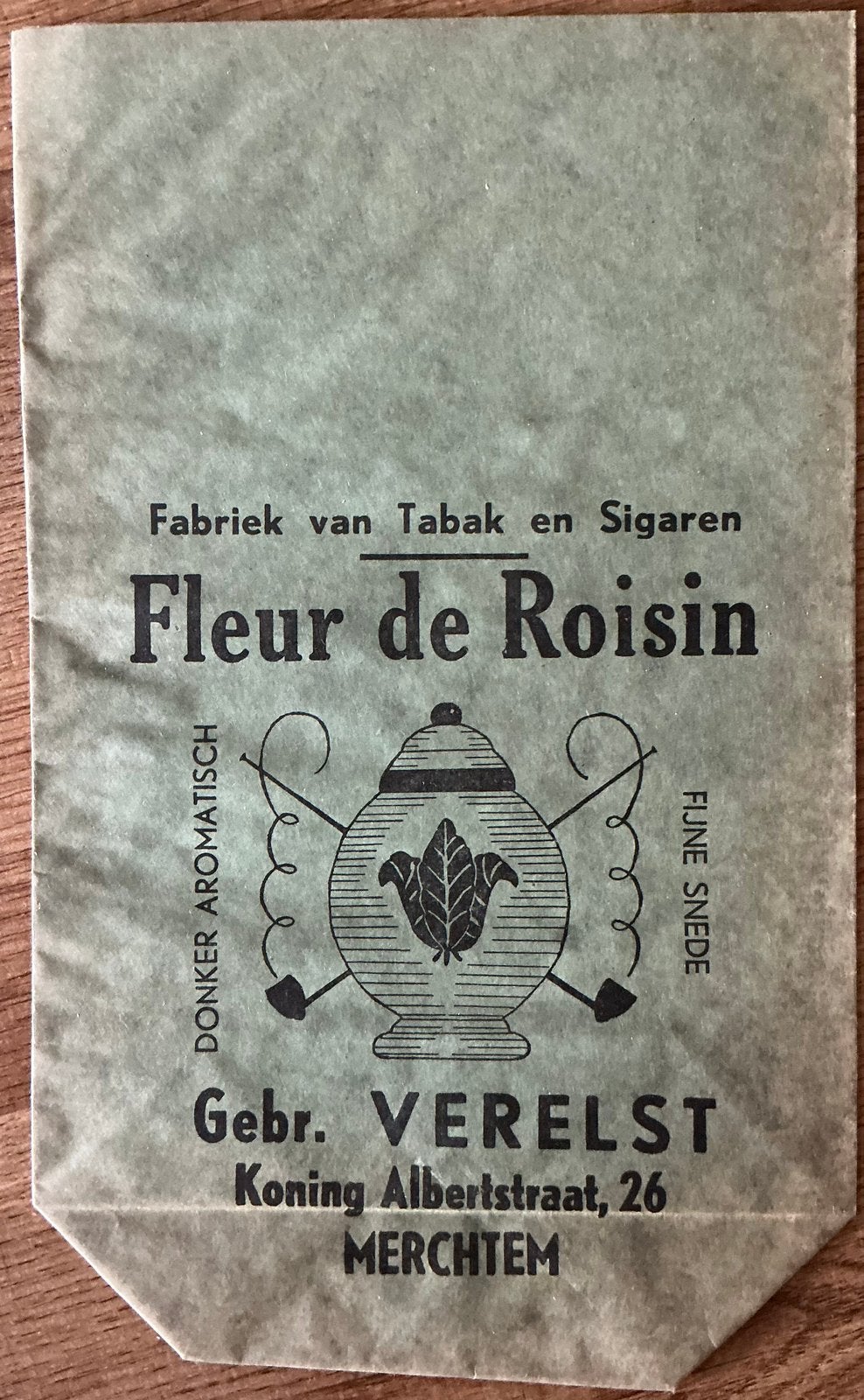FLEUR DE ROISIN/GEBR.VERELST/MERCHTEM/Emballage pour tabac, Enlèvement ou Envoi, Comme neuf, Boite à tabac ou Emballage