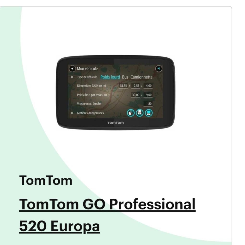 TomTom GO Professional 520 fEuropa voor vrachtwagens, Ophalen of Verzenden, Zo goed als nieuw
