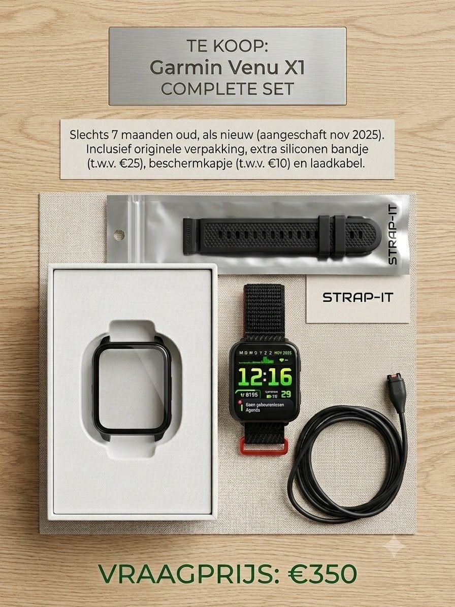 Garmin Venu X1 met beschermkapje, Bijoux, Sacs & Beauté, Enlèvement, Noir