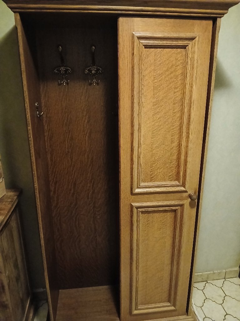 Oude kast met spiegel, Antiek en Kunst, Ophalen