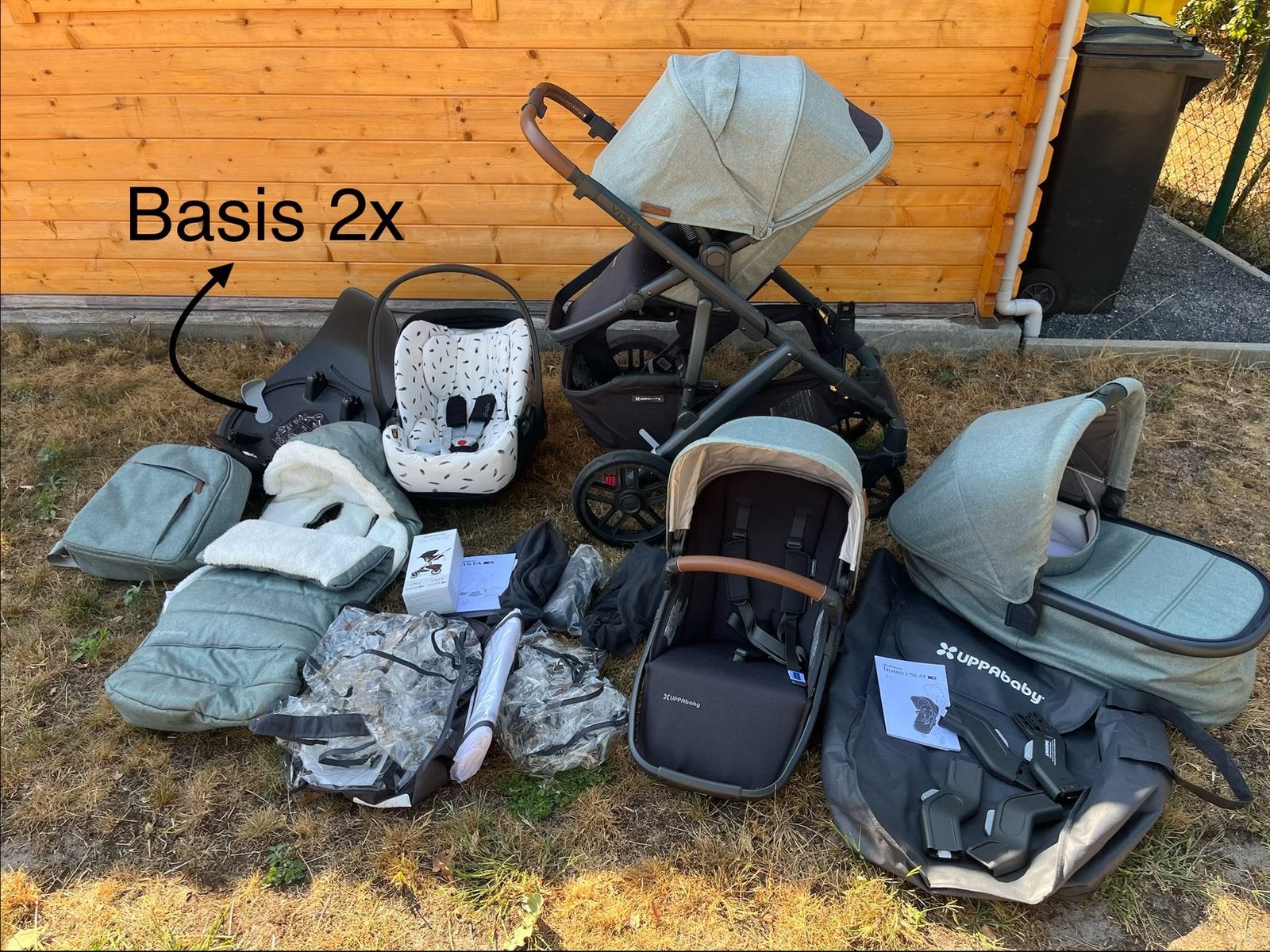 Super uitgebreide set buggy en autostoel met accessoires, Kinderen en Baby's, Buggy's, Ophalen, Gebruikt