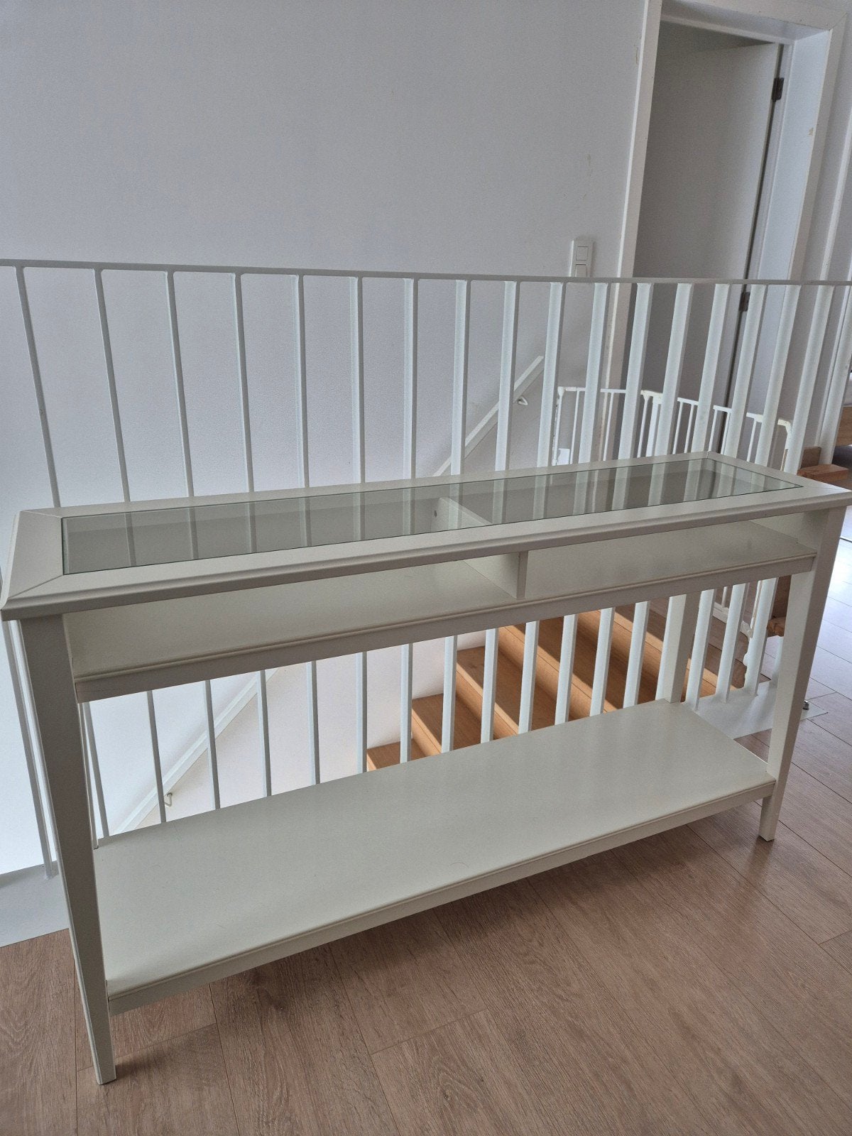witte IKEA Liatorp consoletafel, Huis en Inrichting, Ophalen, Zo goed als nieuw, Overige houtsoorten, Met plank(en)