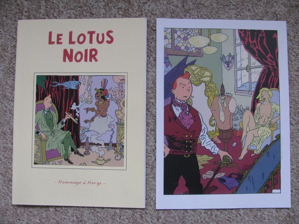 Kuifje / Tintin - Le Lotus Noir - softcover -hommage à Hergé, Une BD, Enlèvement ou Envoi, Neuf, Herge