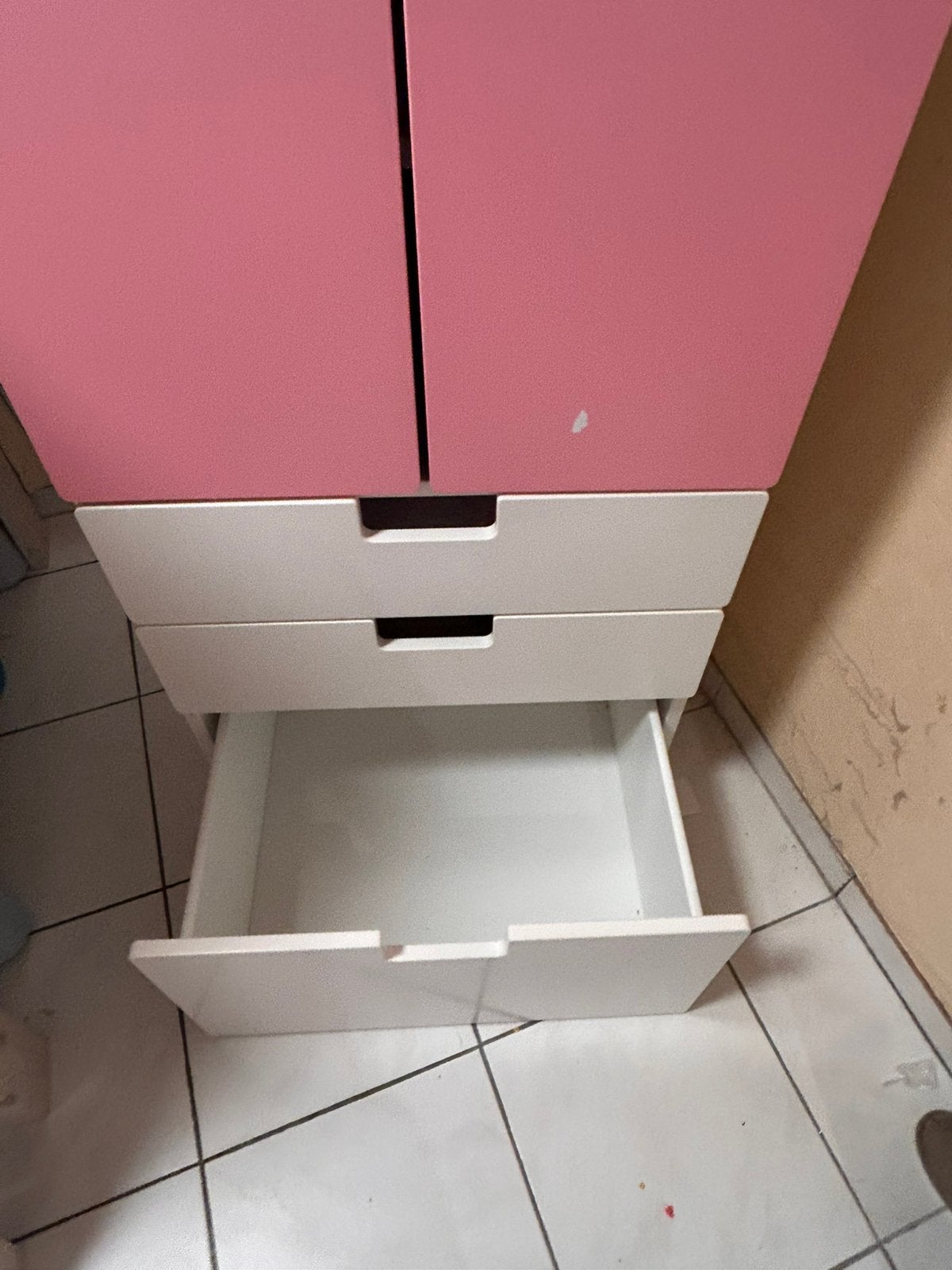 Ikea stuva kids kasten blauw en roze, Avec tiroir(s), Utilisé, 50 à 100 cm, Modern