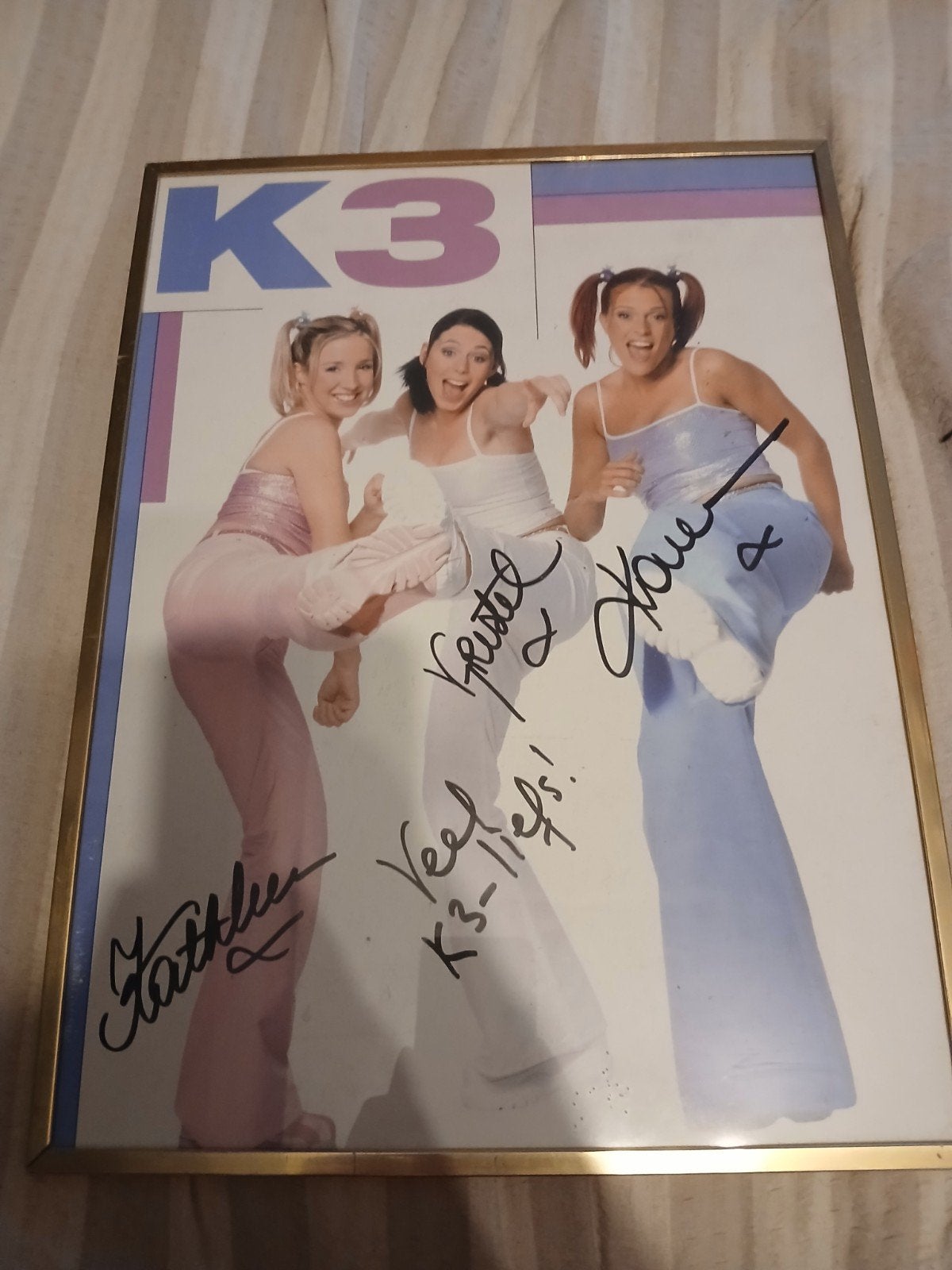 Zeer zeldzame gesigneerde poster K3 (Originals), Verzamelen, Ophalen of Verzenden