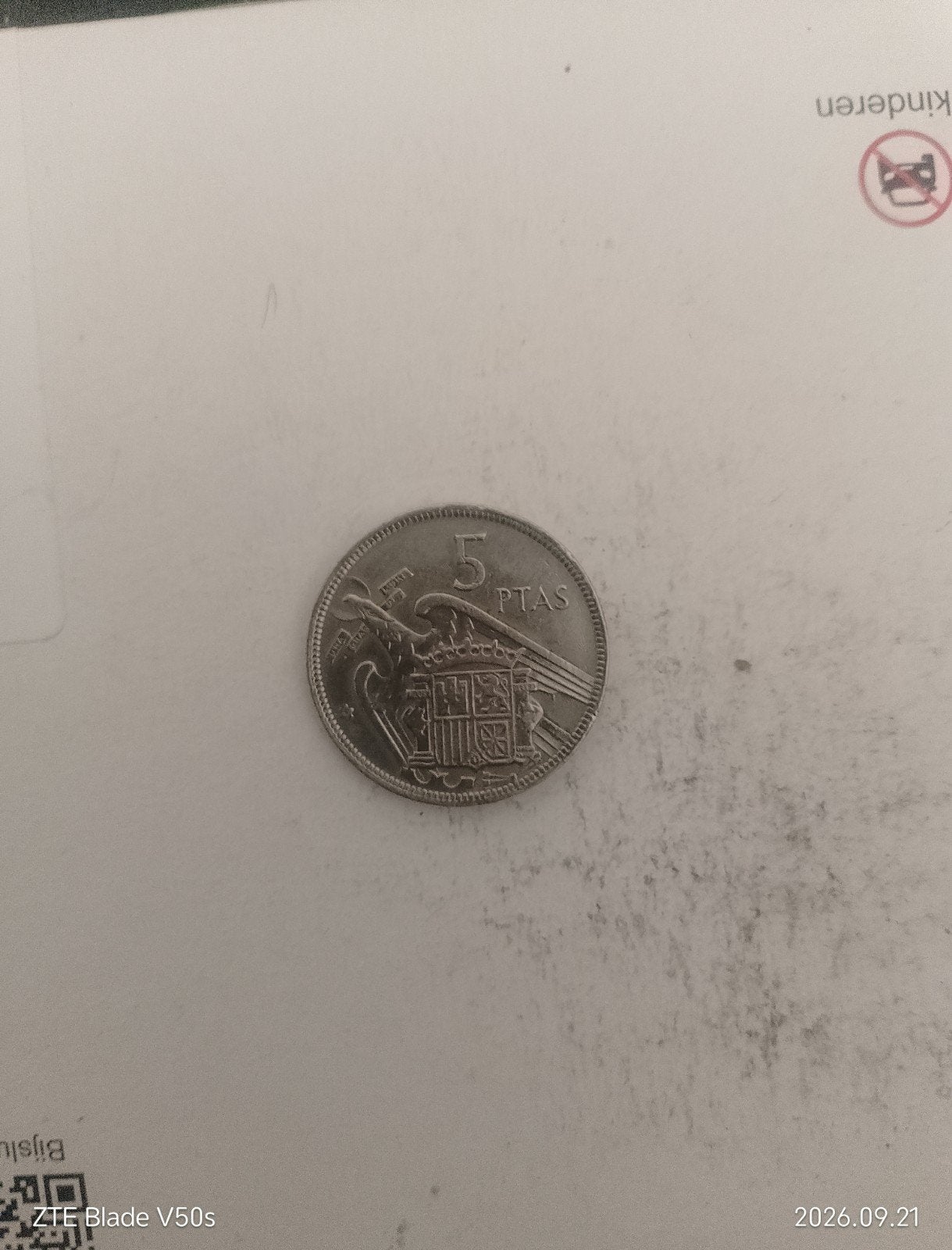 pièce de monnaie, Enlèvement ou Envoi