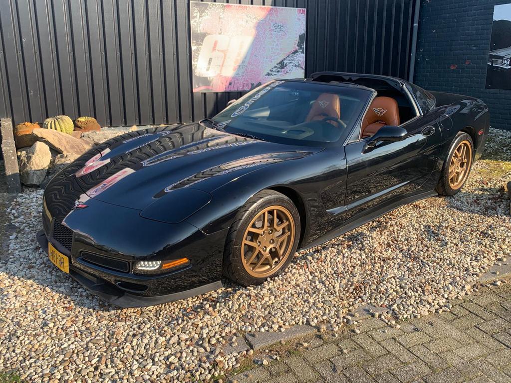 Corvette C5 cammed V8 500HP, Auto's, Automaat, Zwart, Leder, Corvette