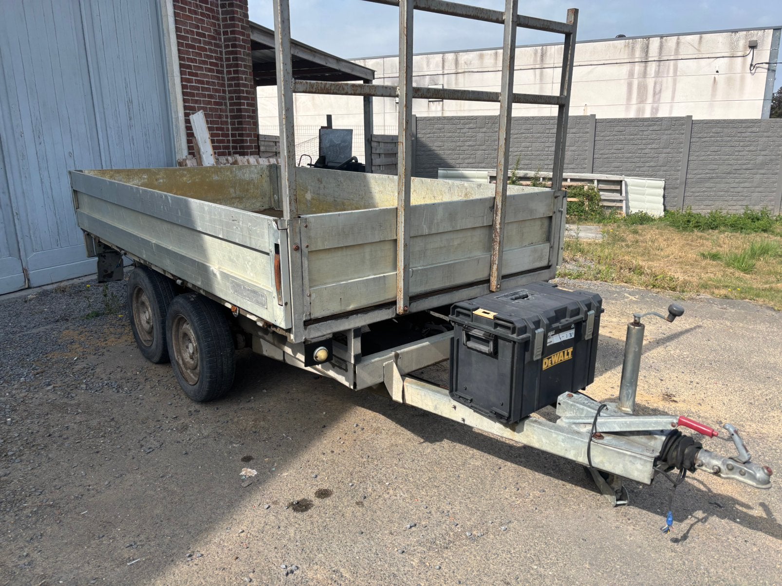 Remorque bennante 2,7t, Autos : Divers, Remorques, Enlèvement, Utilisé