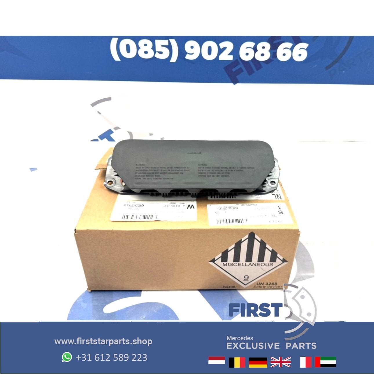 A2548607801 W254 GLC KNIEAIRBAG Mercedes GLC X254 C254 Klass