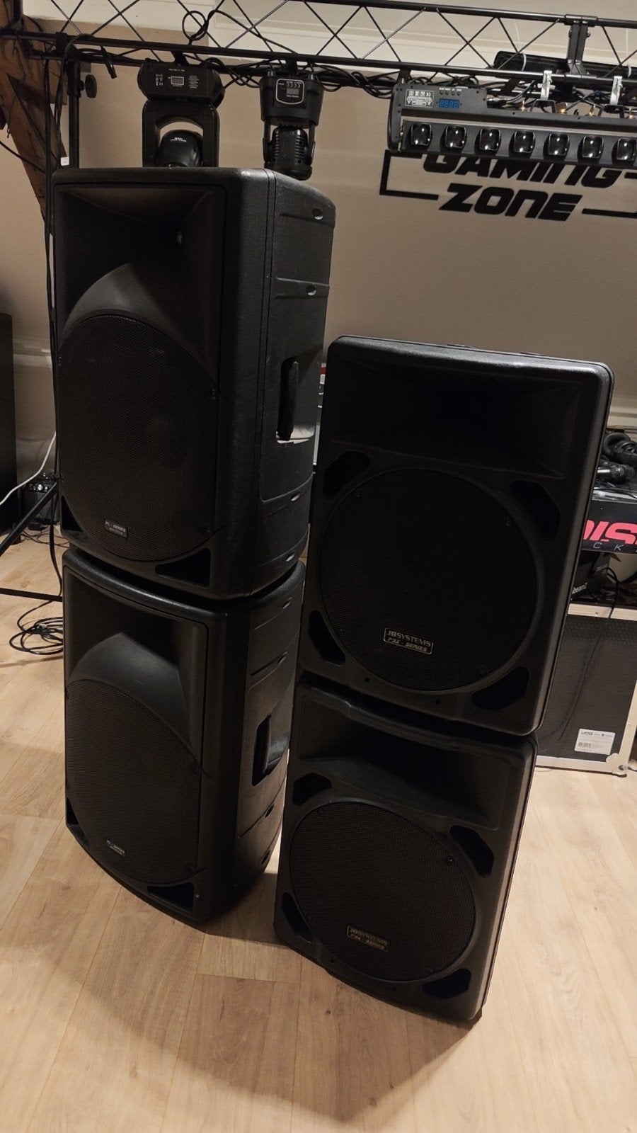 2x jbsystems psx12a + 2x pl 15 geluidsinstallatie, Ophalen