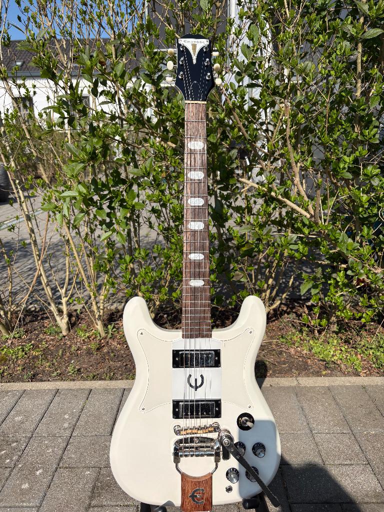 Epiphone Crestwood Custom Polaris White – perfect afgesteld, Muziek en Instrumenten, Ophalen, Zo goed als nieuw, Solid body, Epiphone