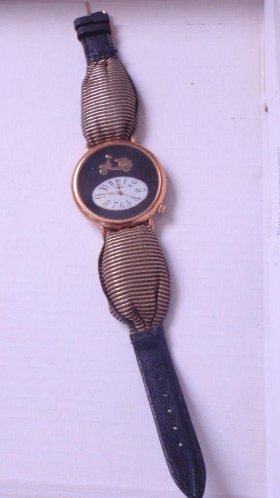 Unieke vintage Tavernier Vespa horloge -  jaren '80 - '90, Ophalen
