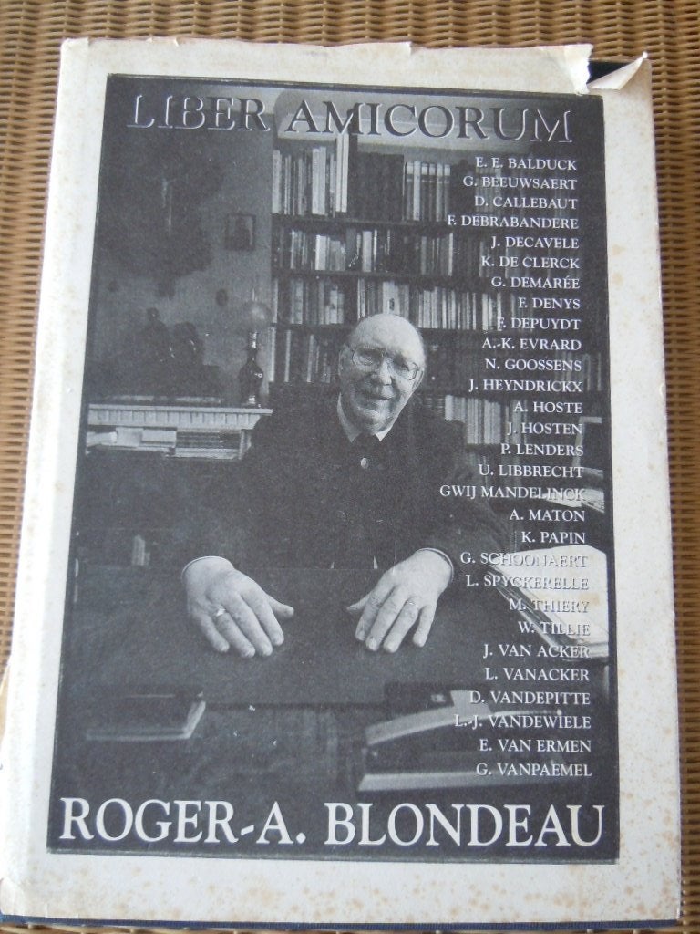 Liber Amicorum Roger A. Blondeau, Boeken, Ophalen