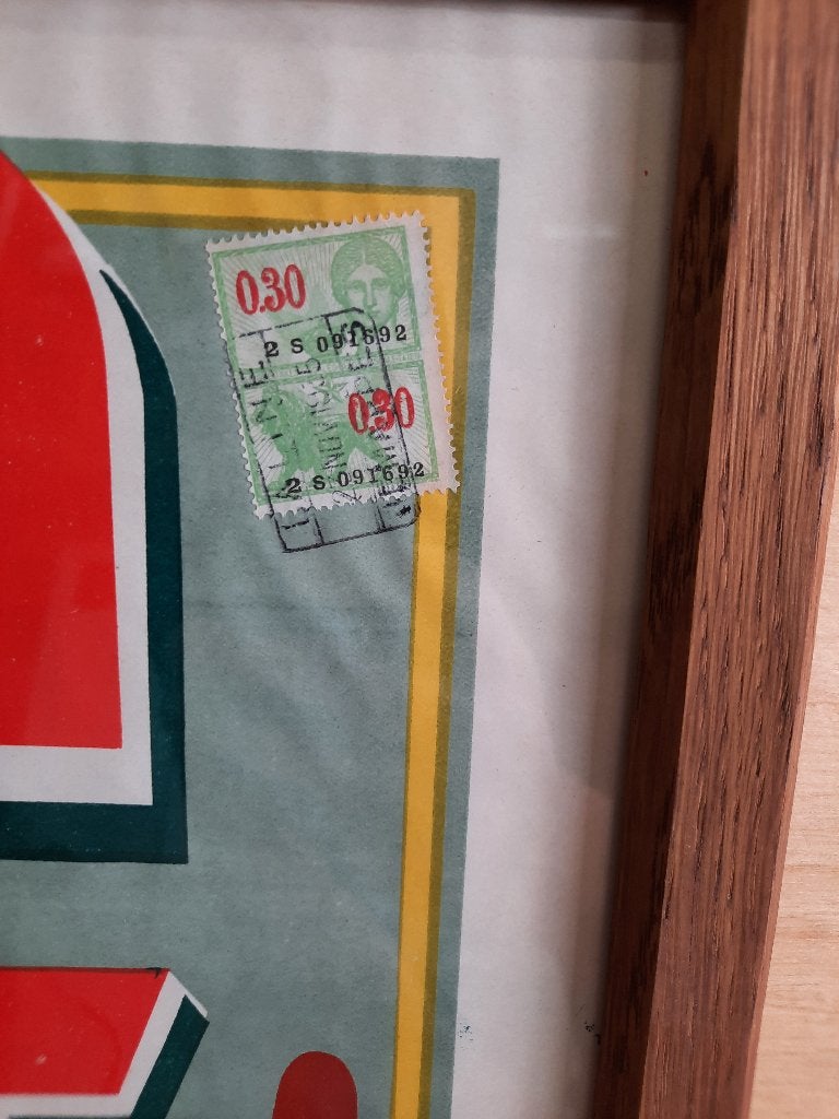 Litho reclame bier, Ophalen, Zo goed als nieuw, Reclamebord