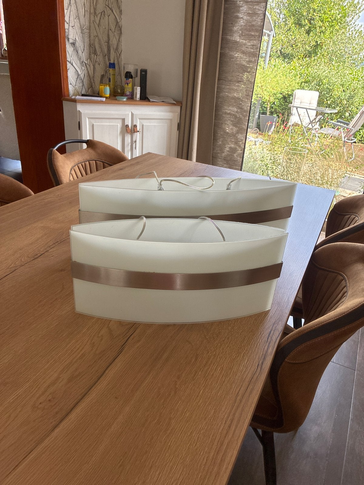 Lot de 2 lustres, Huis en Inrichting, Lampen | Kroonluchters, Ophalen, Zo goed als nieuw