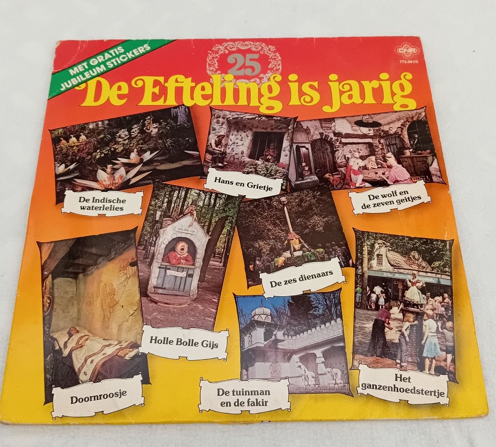 De Efteling is jarig  - LP met sprookjes, Ophalen of Verzenden, Gebruikt, Overige typen
