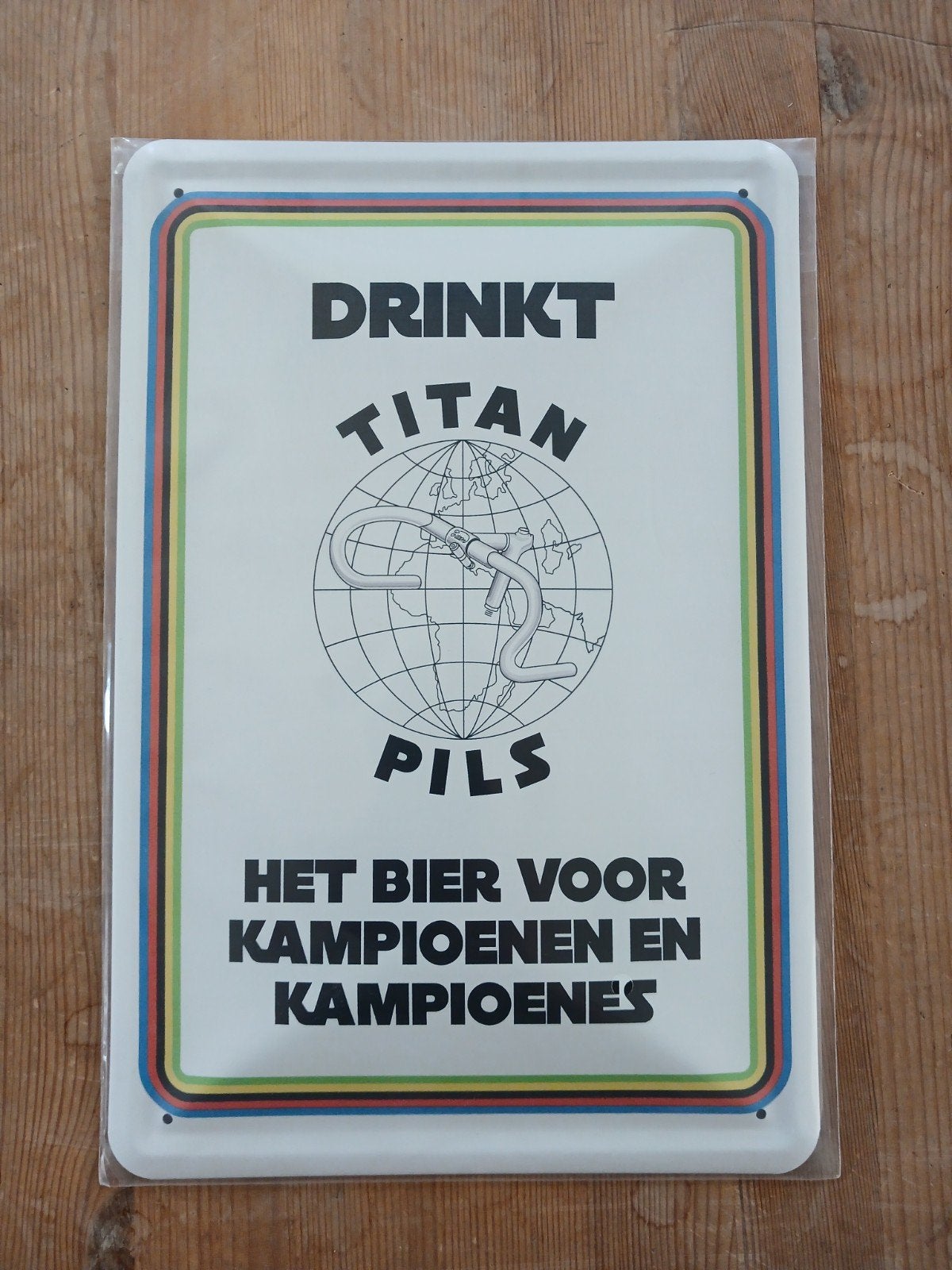 reclamebord Titan Pils, Verzamelen, Ophalen of Verzenden