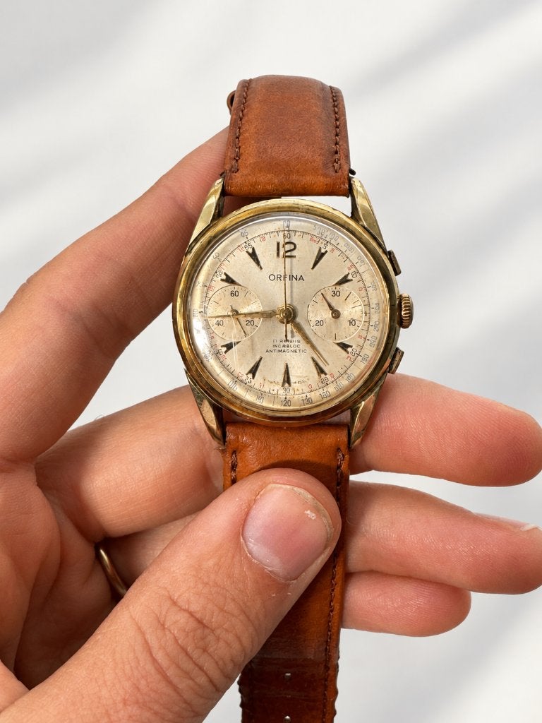 Orfina 1004-620 Chronograafhorloge/Valjoux, Ophalen of Verzenden