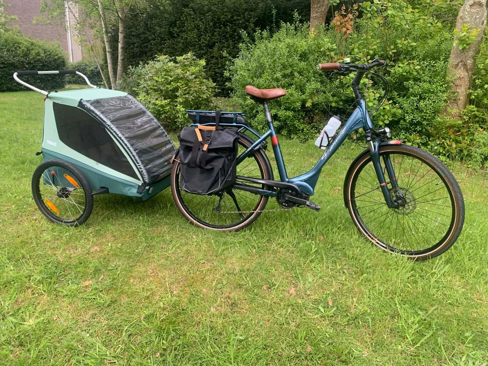 Vélo électrique de la marque Granville avec chariot à vélo T, Enlèvement ou Envoi
