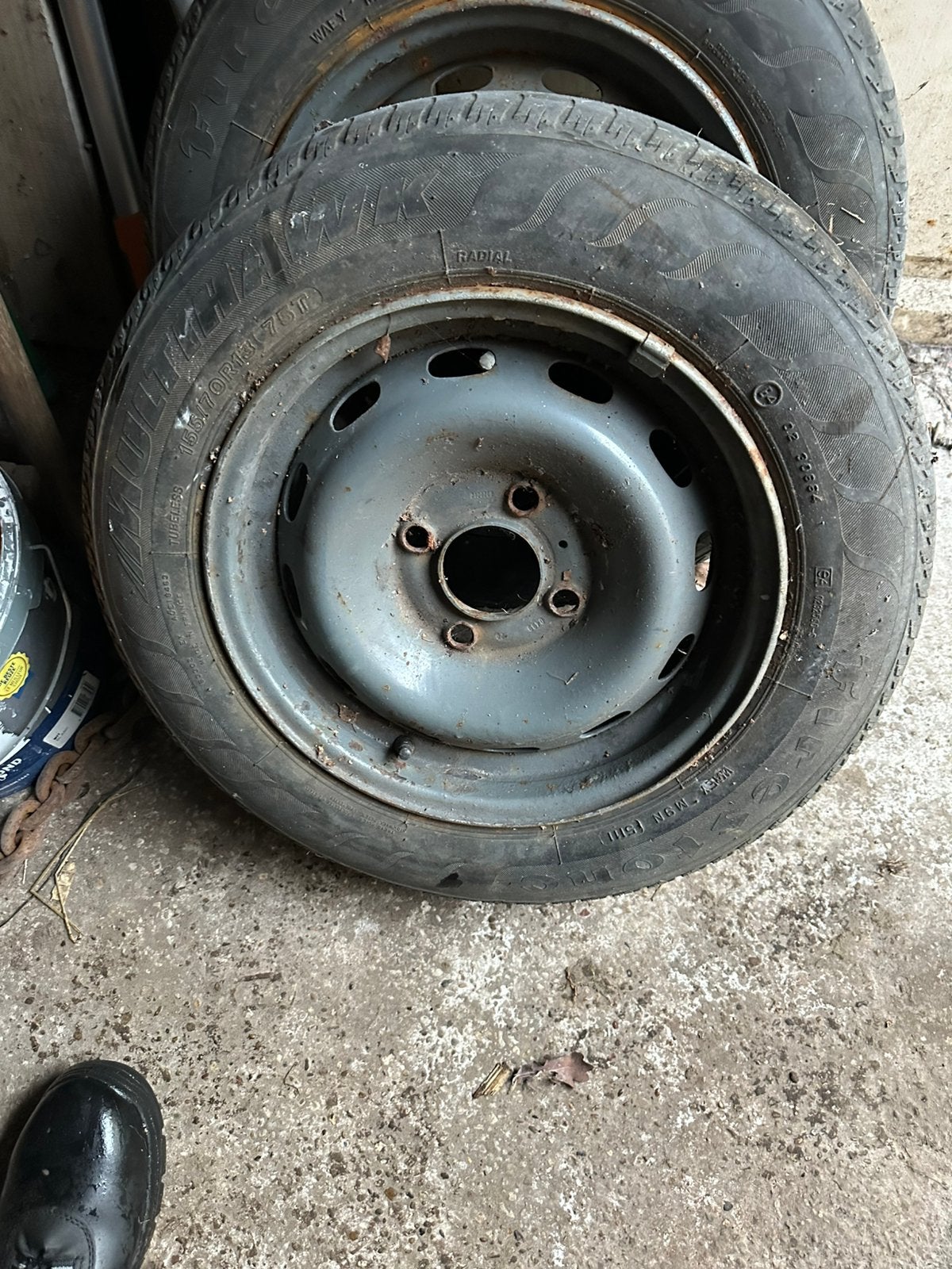 Banden 155/70R13 75t, Ophalen, Zo goed als nieuw