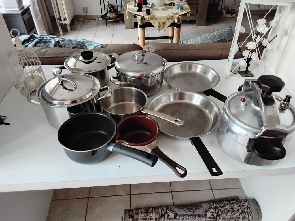 Kookpotten lot 9 stuks  25 euro, Ophalen, Gebruikt