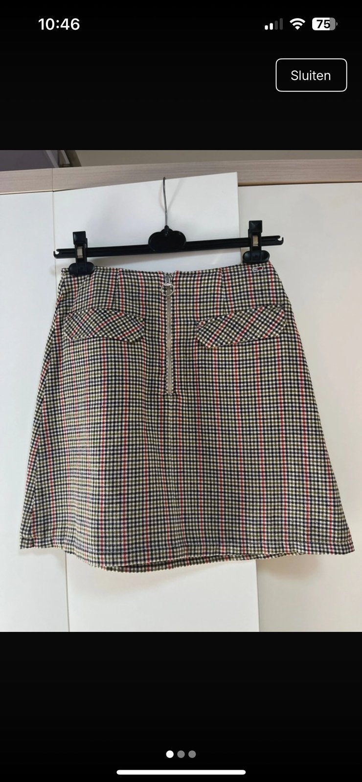 Tommy Jeans winterrokje, Kleding | Dames, Beige, Nieuw, Ophalen of Verzenden, Maat 34 (XS) of kleiner