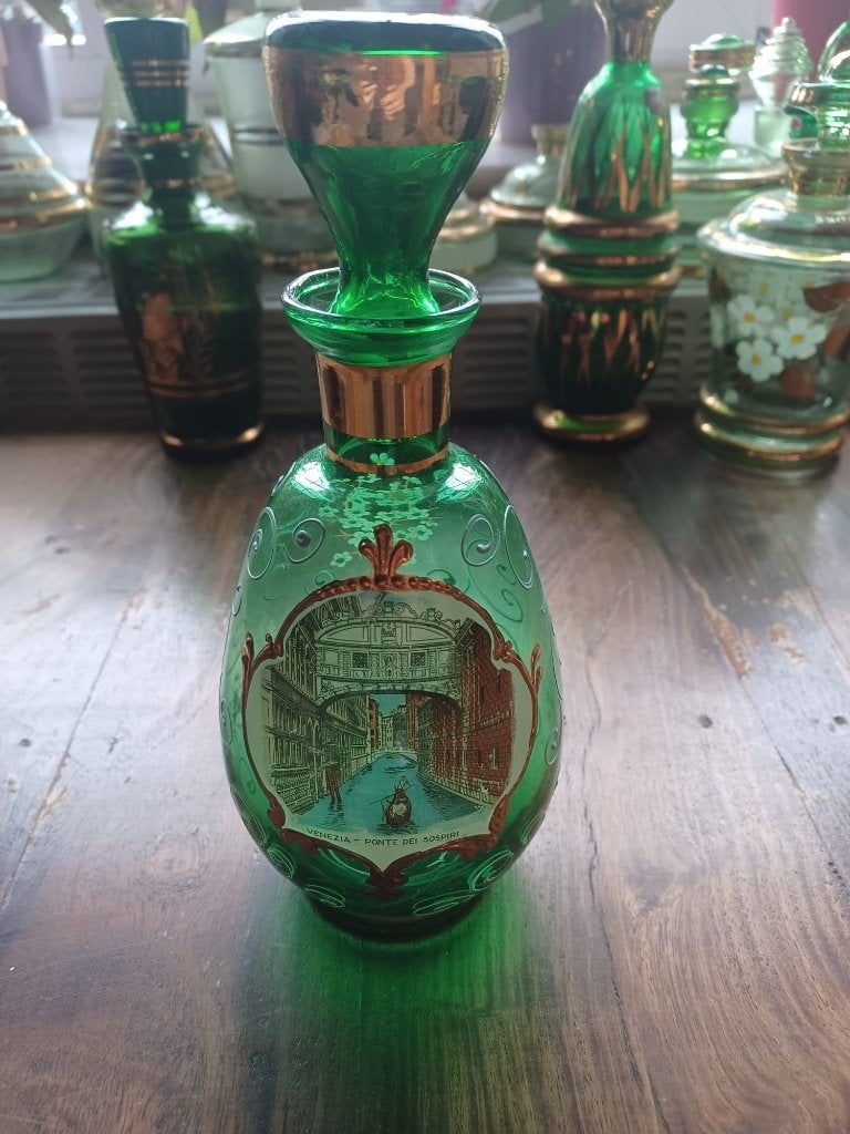 Vintage Murano Glazen Karaf Venetië (23x10 cm), Verzenden