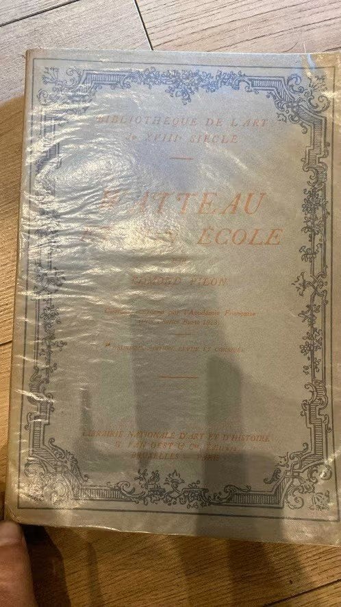 livre ancien Watteau et Son Ecole Ed.Pilon, Enlèvement ou Envoi