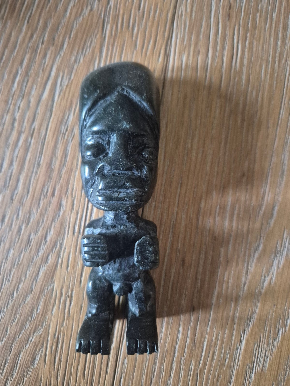 vintage azteekse God uit onyx, Antiquités & Art, Enlèvement ou Envoi