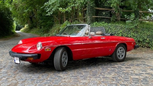 Alfa Spider Veloce 2.0 1982, Autos, Rouge, Cabriolet, Spider, 2 portes