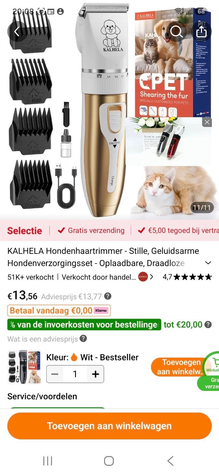 honden tondeuse, Dieren en Toebehoren, Ophalen, Tondeuse