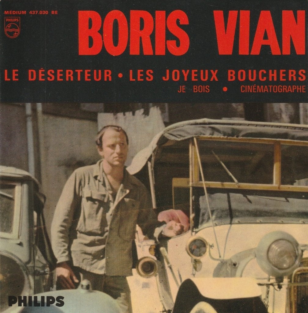 Boris Vian - Le déserteur + 3 andere, Verzenden, Overige genres, 7 inch, Fotohoes