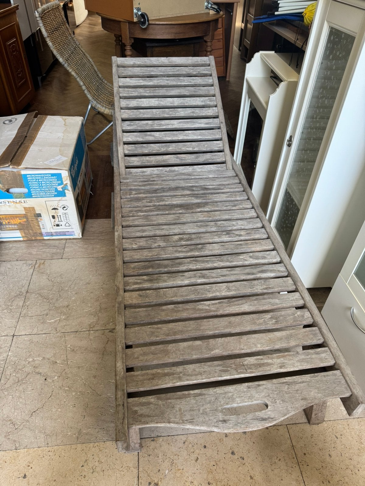 Houten ligbed, Ophalen, Gebruikt
