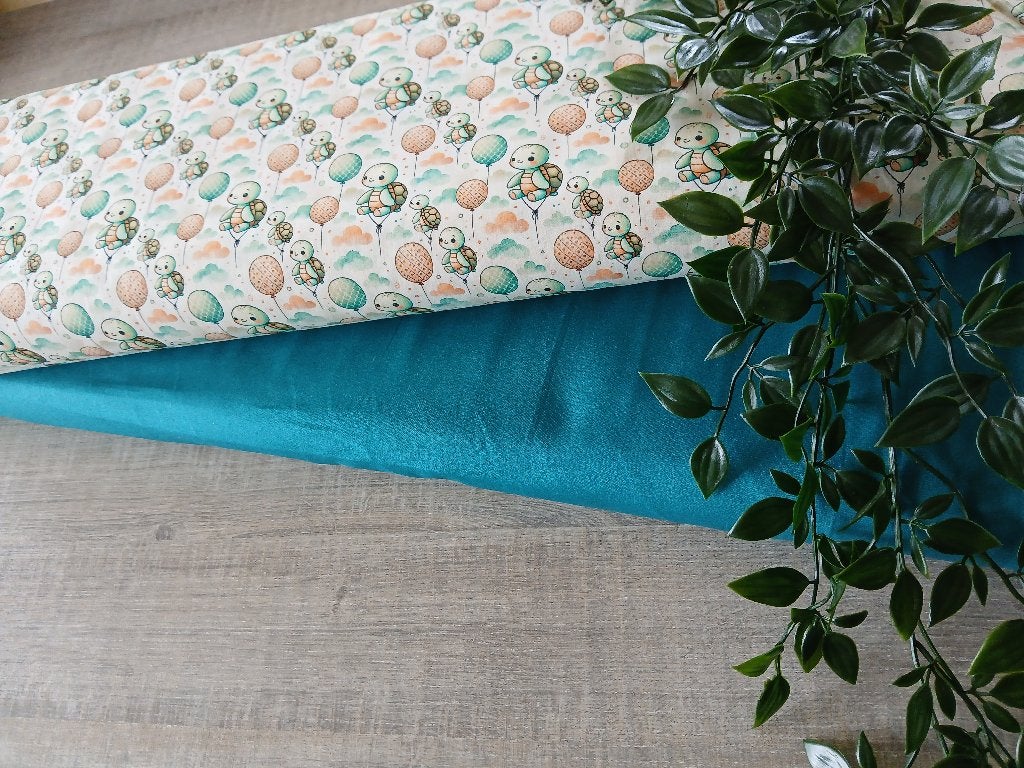 Poplin Stoffenpakket C – Perfect Match: Print + Gratis Uni, Hobby & Loisirs créatifs, Tissus & Chiffons, Neuf, 200 cm ou plus