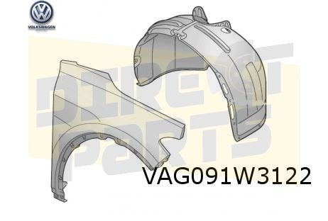 Volkswagen ID.4/ID.5 Voorscherm Rechts Origineel! 11A821022F, -, -, Nieuw, Spatbord