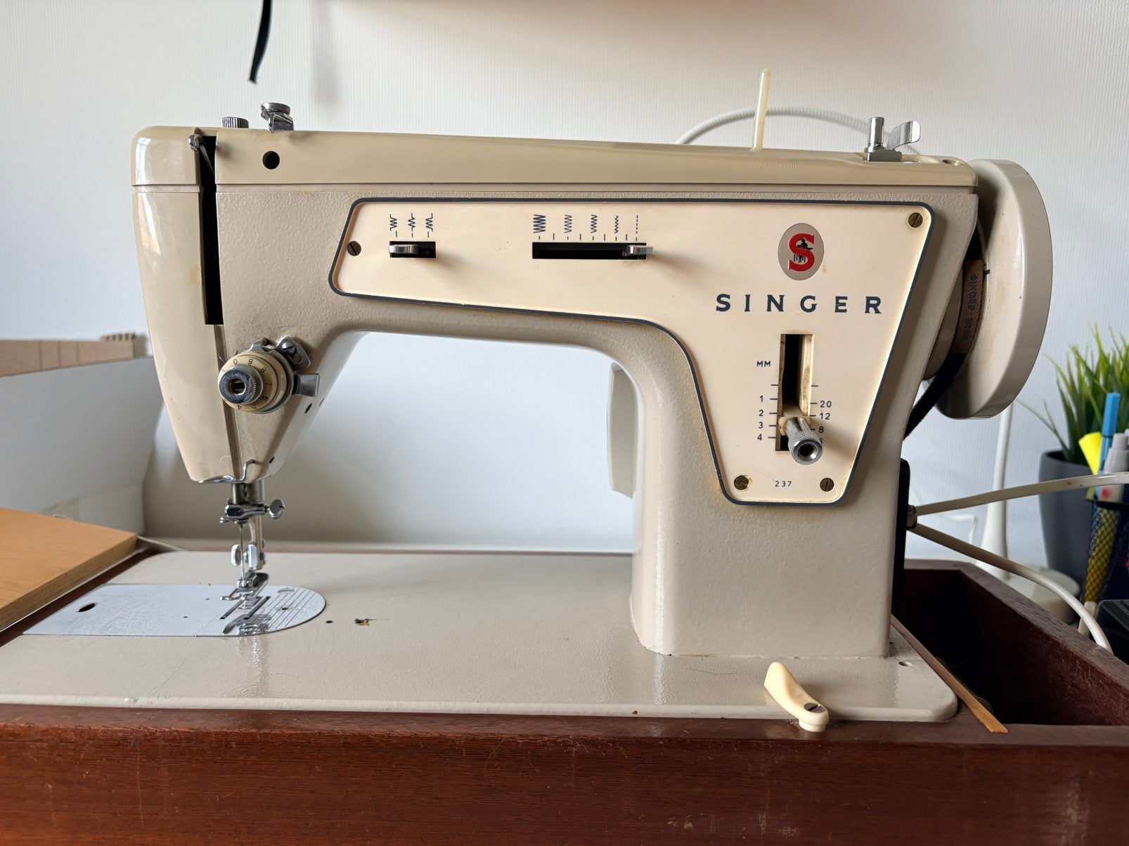 Vintage Singer 237M naaimachine, Ophalen, Gebruikt, Naaimachine, Singer