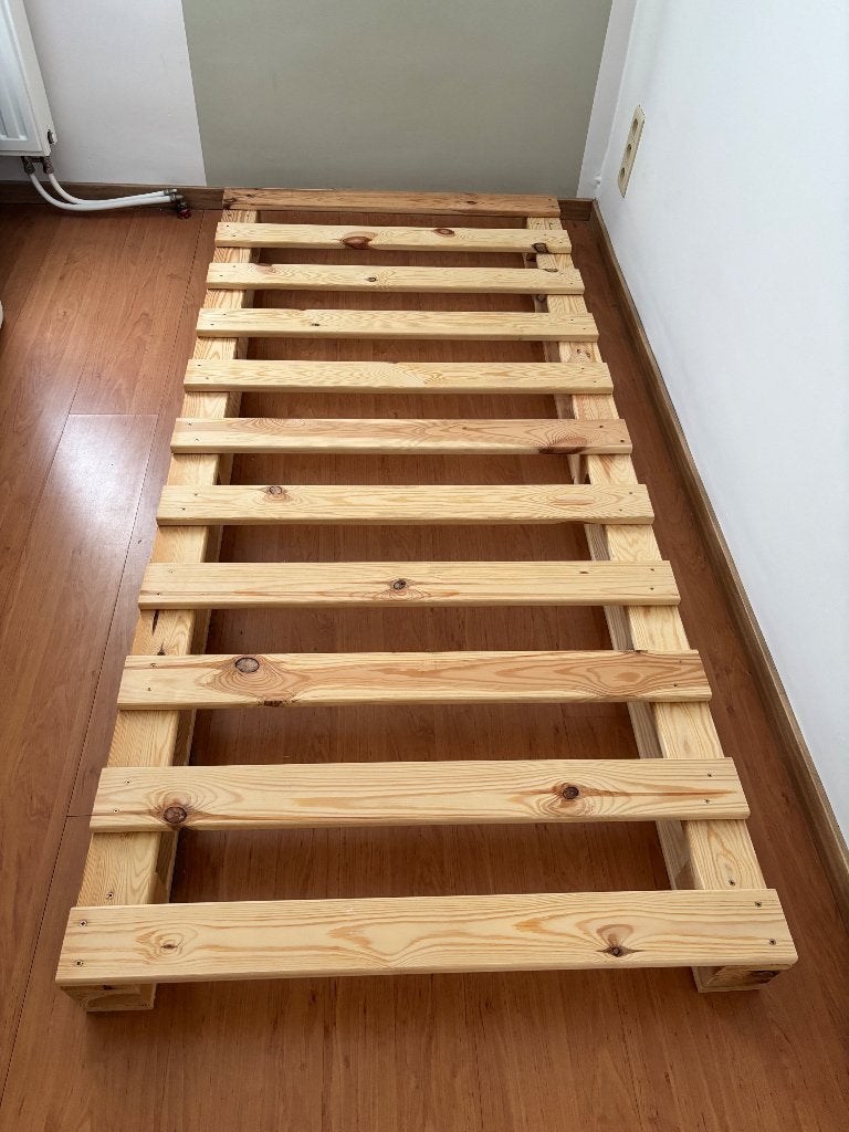 Palettbed, Huis en Inrichting, Ophalen, Gebruikt, 90 cm, Eenpersoons