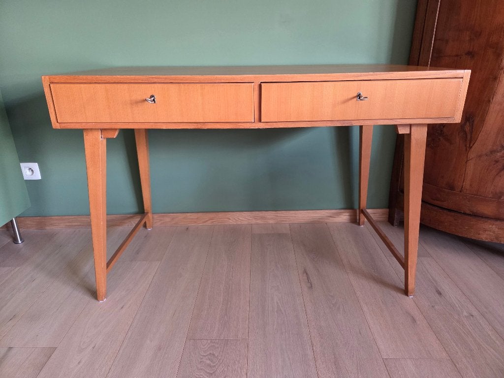 Scandinavisch bureau uit de jaren 60 (vintage), Huis en Inrichting, Bureaus, Ophalen, Gebruikt, 114 cm, Scandinavisch