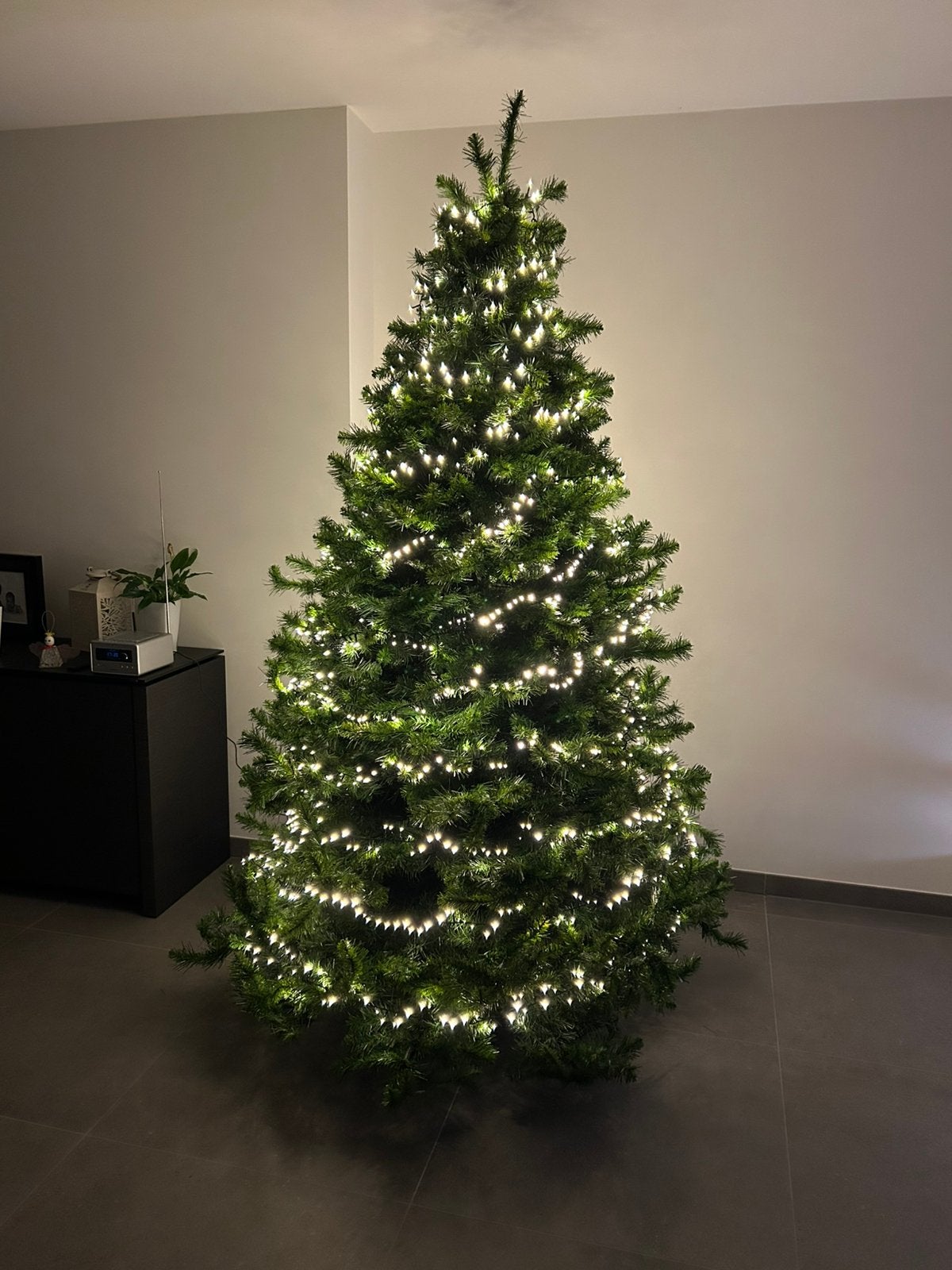 Grote kunstkerstboom, Ophalen, Gebruikt