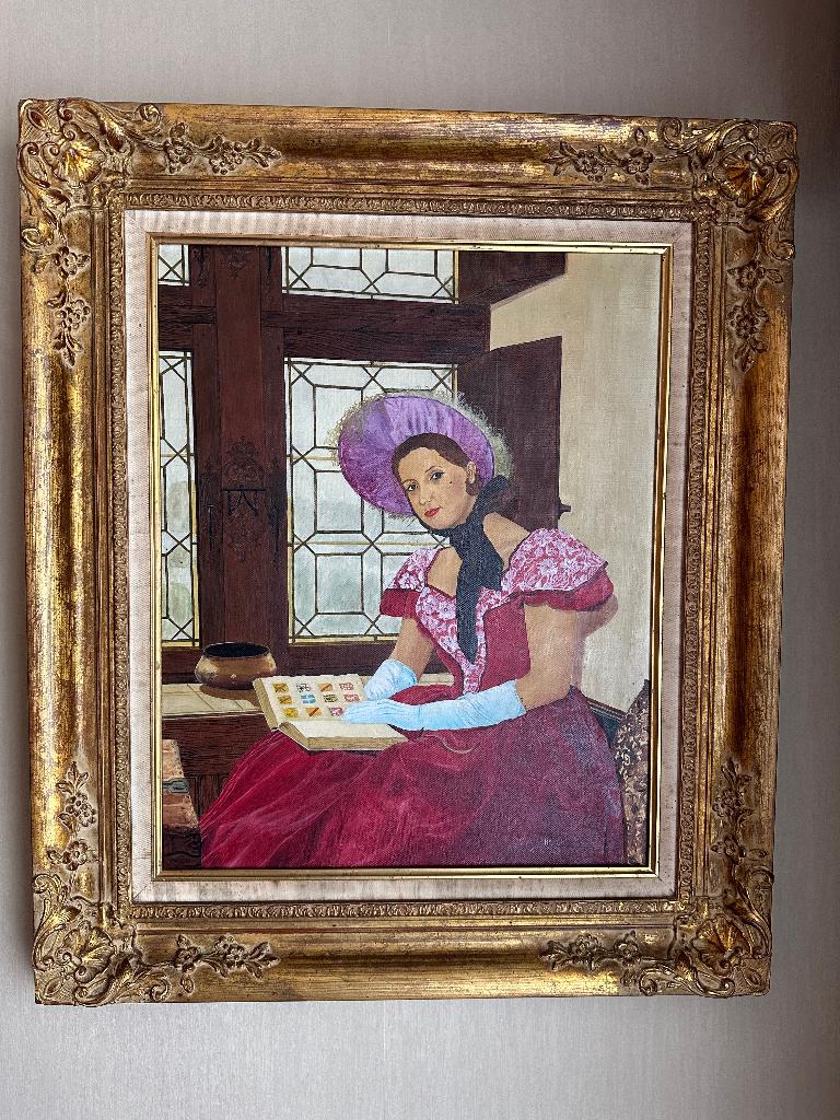 Schilderij 1969, Huis en Inrichting, Woonaccessoires | Schilderijen, Tekeningen en Foto's, Ophalen, Gebruikt, 50 tot 75 cm, Schilderij