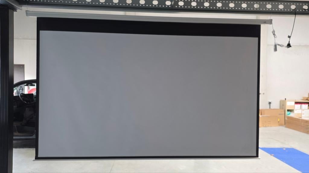 Zeer groot elektrisch projectiescherm 150" (16:9), TV, Hi-fi & Vidéo, Écrans de projection, Enlèvement, Électrique, Comme neuf